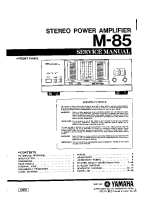 Yamaha M-85 - Service Manual 